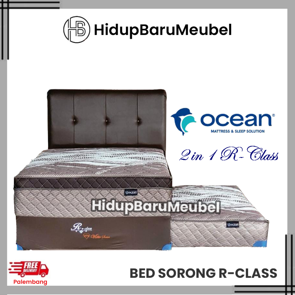 Bed sorong Ocean R class Classic / kasur tempat tidur anak remaja murah R-class / springbed dorong h