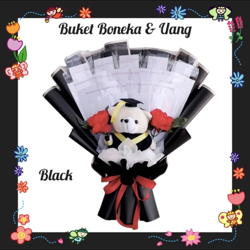 Buket Boneka dan Uang 15 Slot / Buket Boneka Wisuda dan Uang 15 Slot