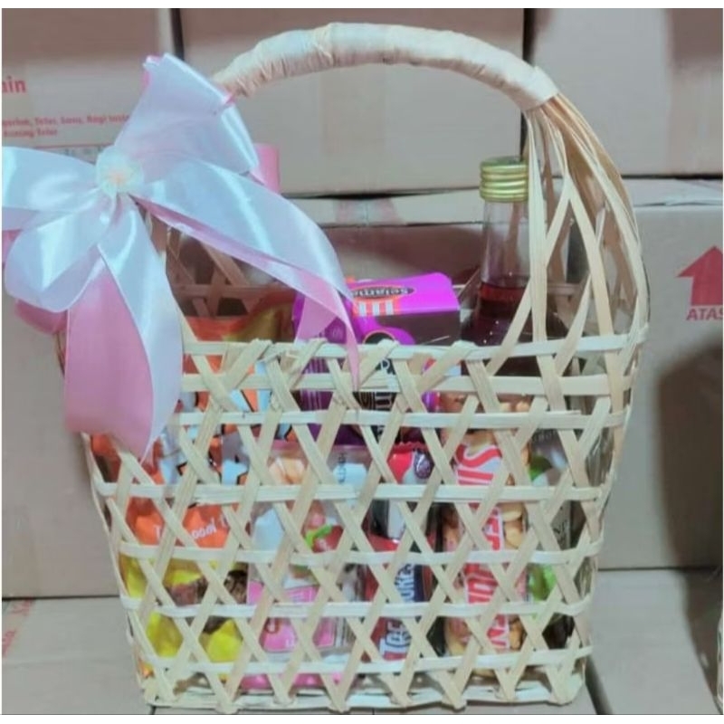 keranjang anyaman TERMURAH! keranjang hampers lebaran// keranjang makanan// keranjang buah buahan//k