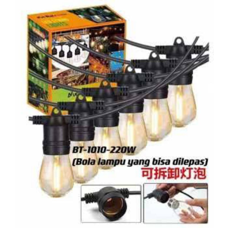 Fitting Lampu Cafe Gantung 10M BIT.