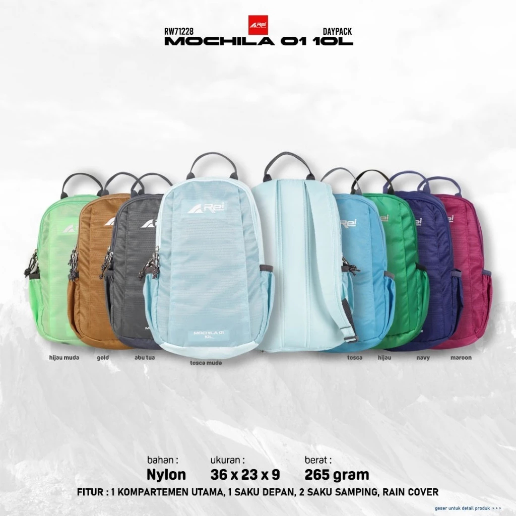 Daypack Arei Mochila 10 L Tas Ransel Mochila 01 10 Liter Arei Tas Ransel Mochila 02 10 Liter Arei Ta