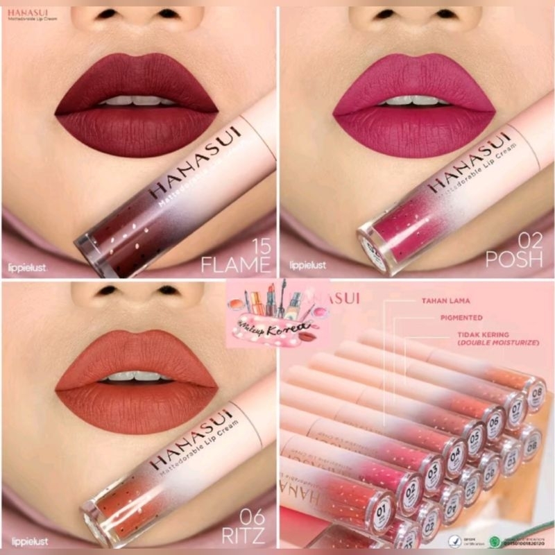 HANASUI LIP CREAM BOBA KRIM OMBRE (ORIGINAL)