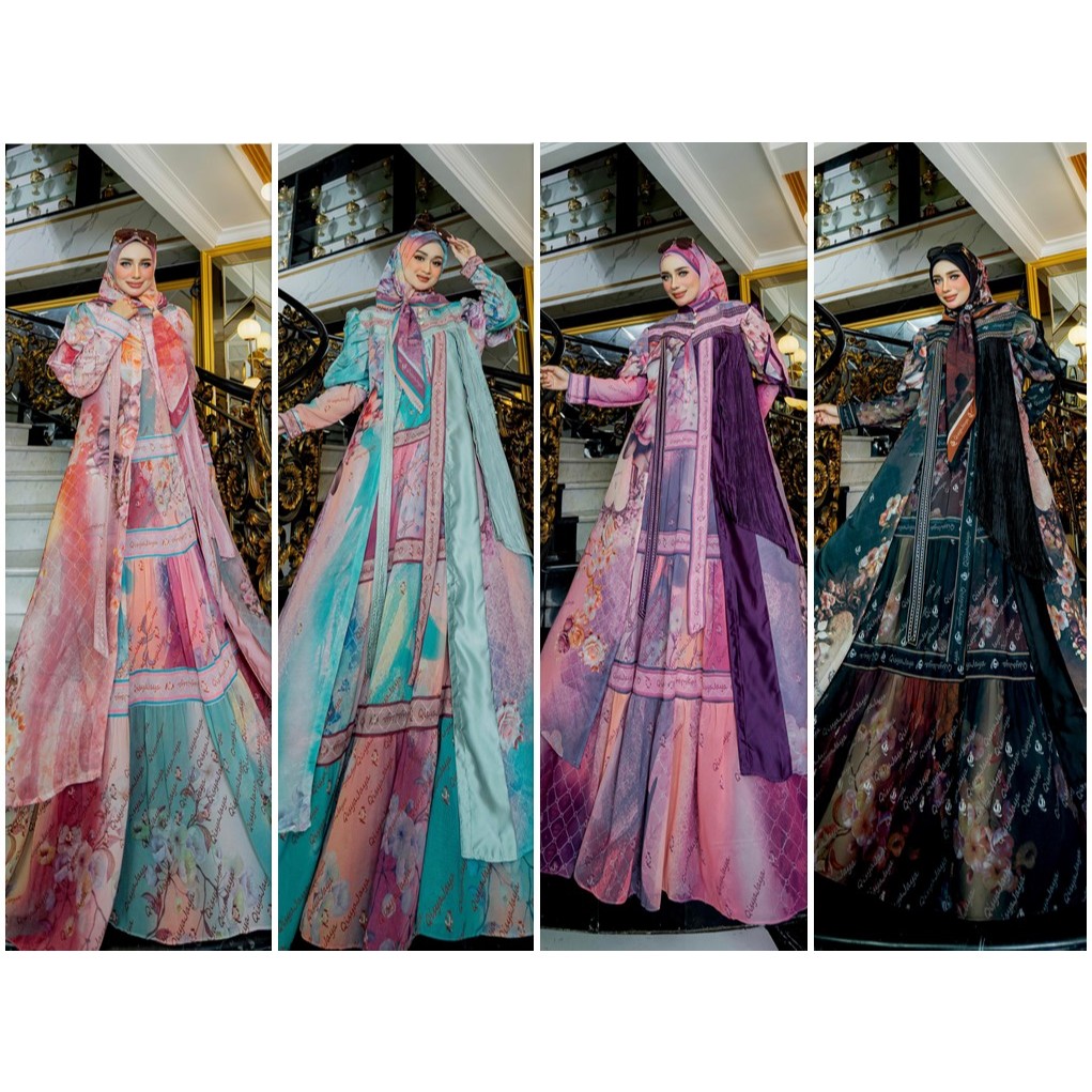 Kamila Series Set Gamis By Qisya Jaya