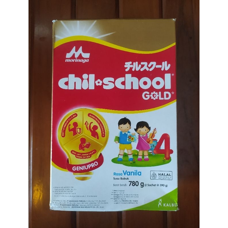 

Morinaga chil school gold rasa vanila 780gram 3 - 12 tahun exp 26 feb 2026