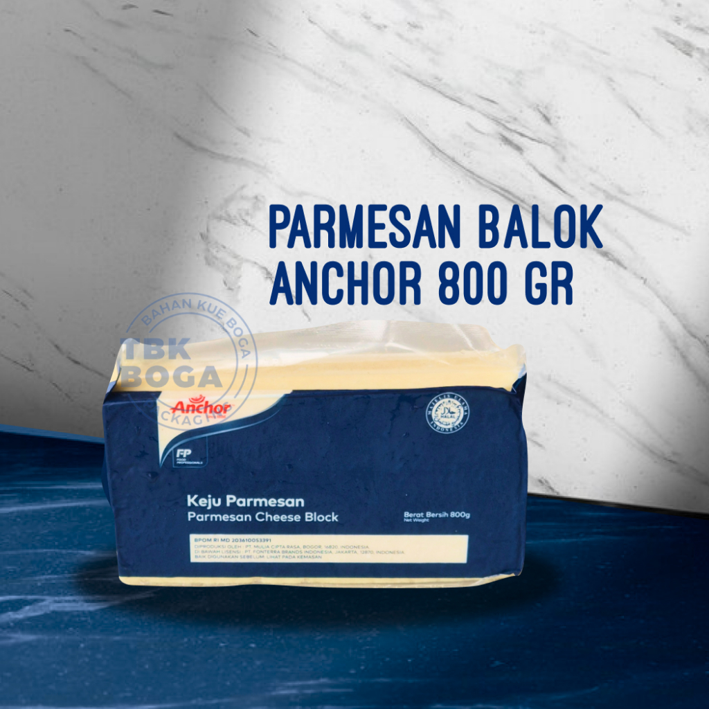 

Keju Parmesan Anchor Balok ( 800 gr ) Cheese Block