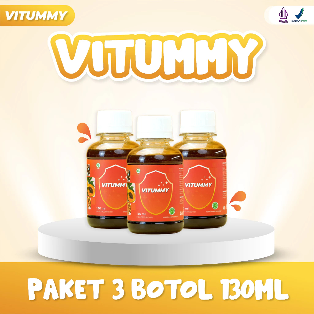 

Paket 3 botol - Madu Vitummy isi 130ML