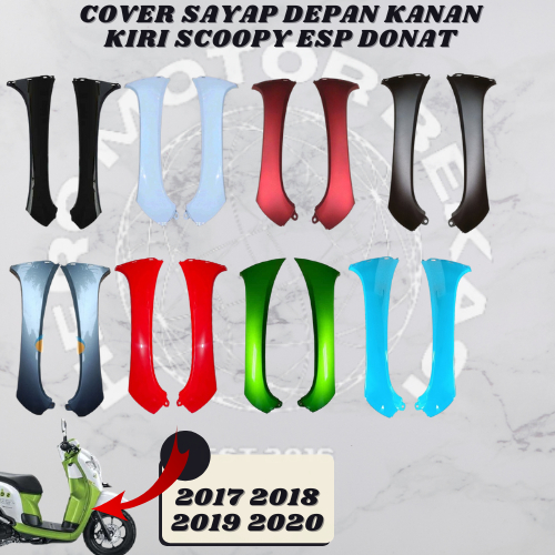 cod - Cover Sayap Depan KIRI KANAN Leghsild Luar Scoopy Fi Esp New K93 2017 2018 2019 2020 part berk