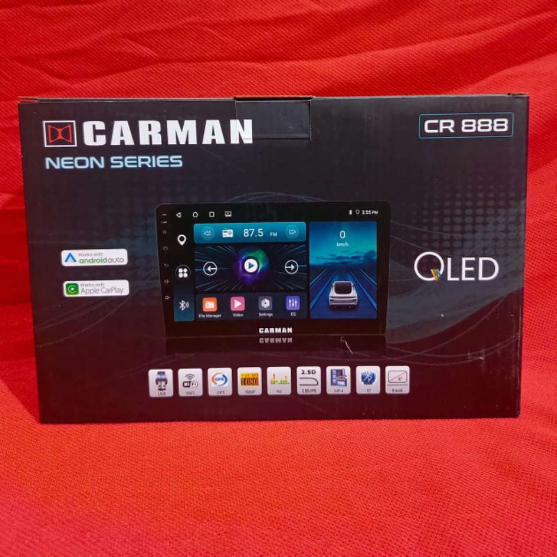 Carman CR 888 Android Head Unit Carman Series 9" inch Ram 2/32 GB Carplay / Android Auto Wireless Ql