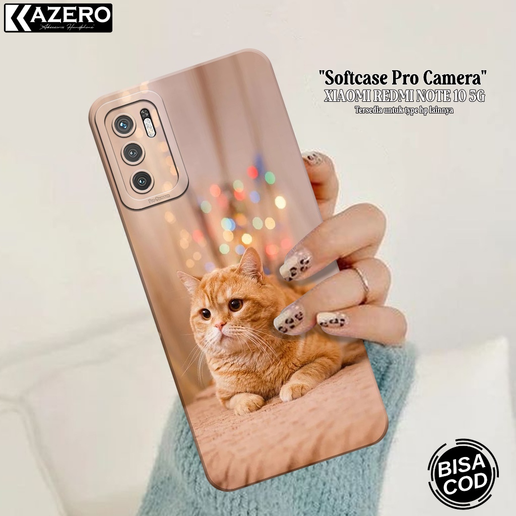 Silikon HP Xiaomi Redmi Note 10 5G - Fashion Case Kucing - Softcase Xiaomi Redmi Note 10 5G - Case R