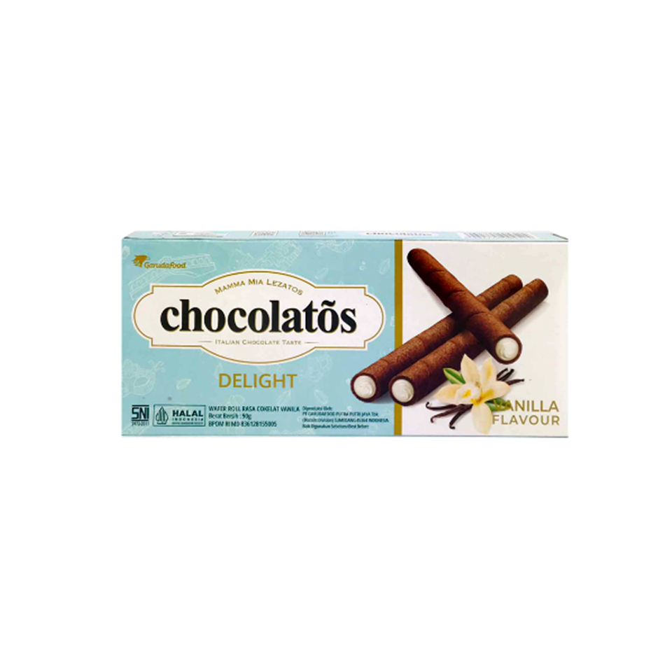 

CHOCOLATOS WAFER ROLL VANILLA 24S KTK 90 GR 8992775005699