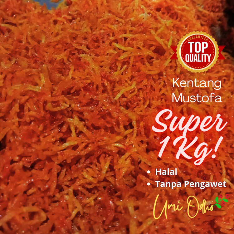 

Umi Odho - Kentang Mustofa Super 1 Kg Tanpa Pengawet Dijamin Fresh dengan Bahan Pilihan