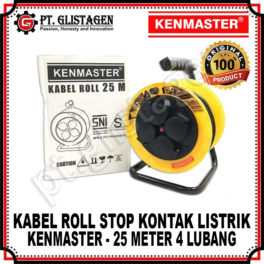 KENMASTER Kabel Roll Colokan Listrik 50 Meter ORIGINAL SNI KENMASTER