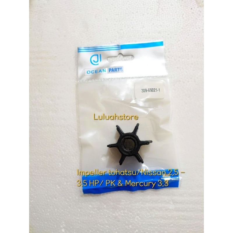 impeller/wayer 309-65021-1 mesin tempel tohatsu/Nissan 2,5-3.5 HP/PK & Mercury 3.3