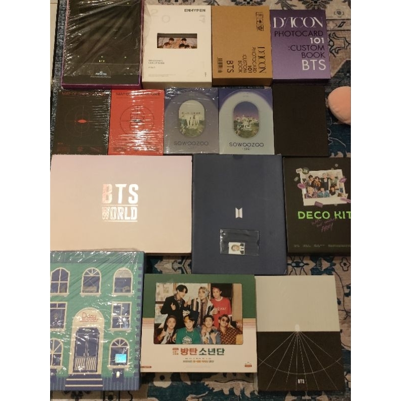 Photocard album outbox BTS official ready indo Taehyung V Jungkook Namjoon RM Jhope Seokjin Dicon BE