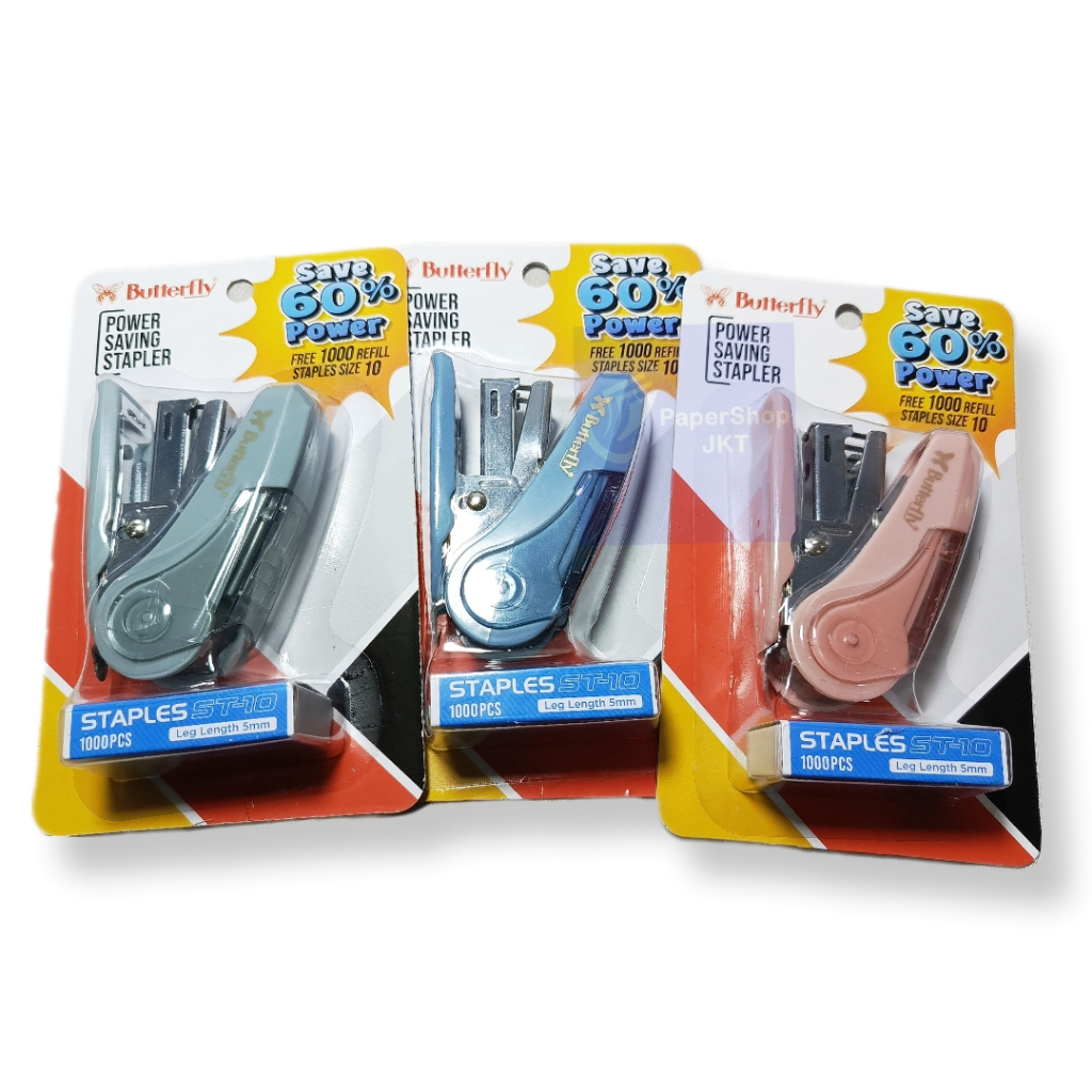 

BUTTERFLY - Power Saving Stapler - SET