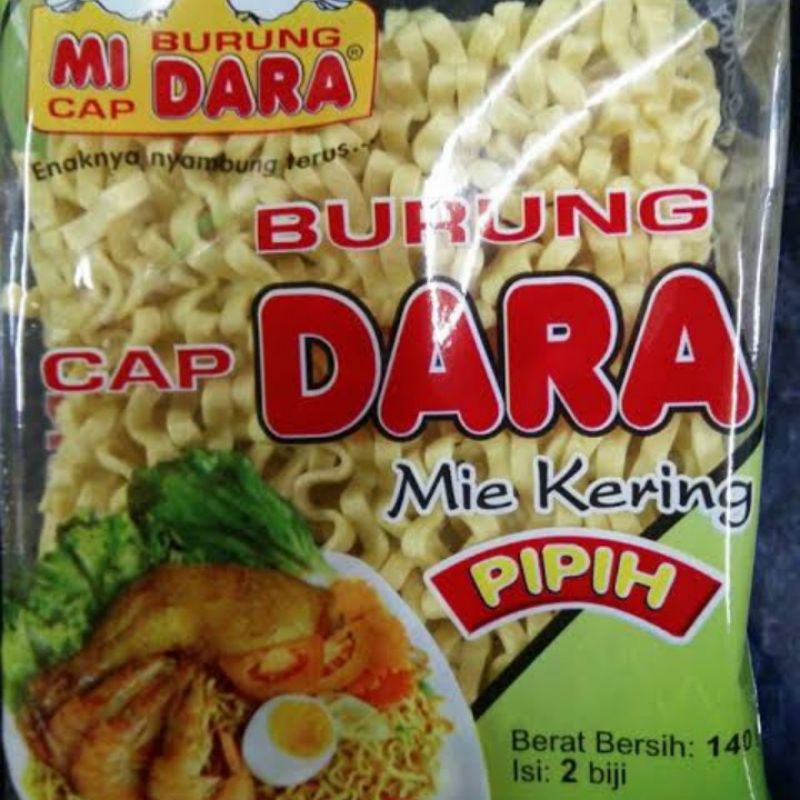 

Paket 5 Bungkus, Mie Burung Dara Pipih