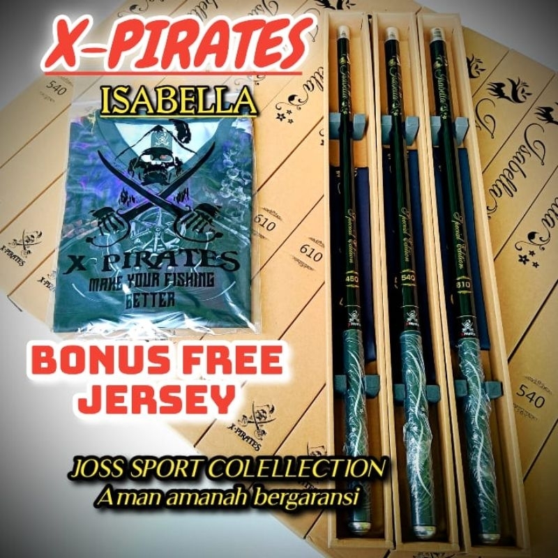 TEGEK ISABELLA ALEXANDRIA X-PIRATES 450 540 610 BONUS JERSY X-PIRATES