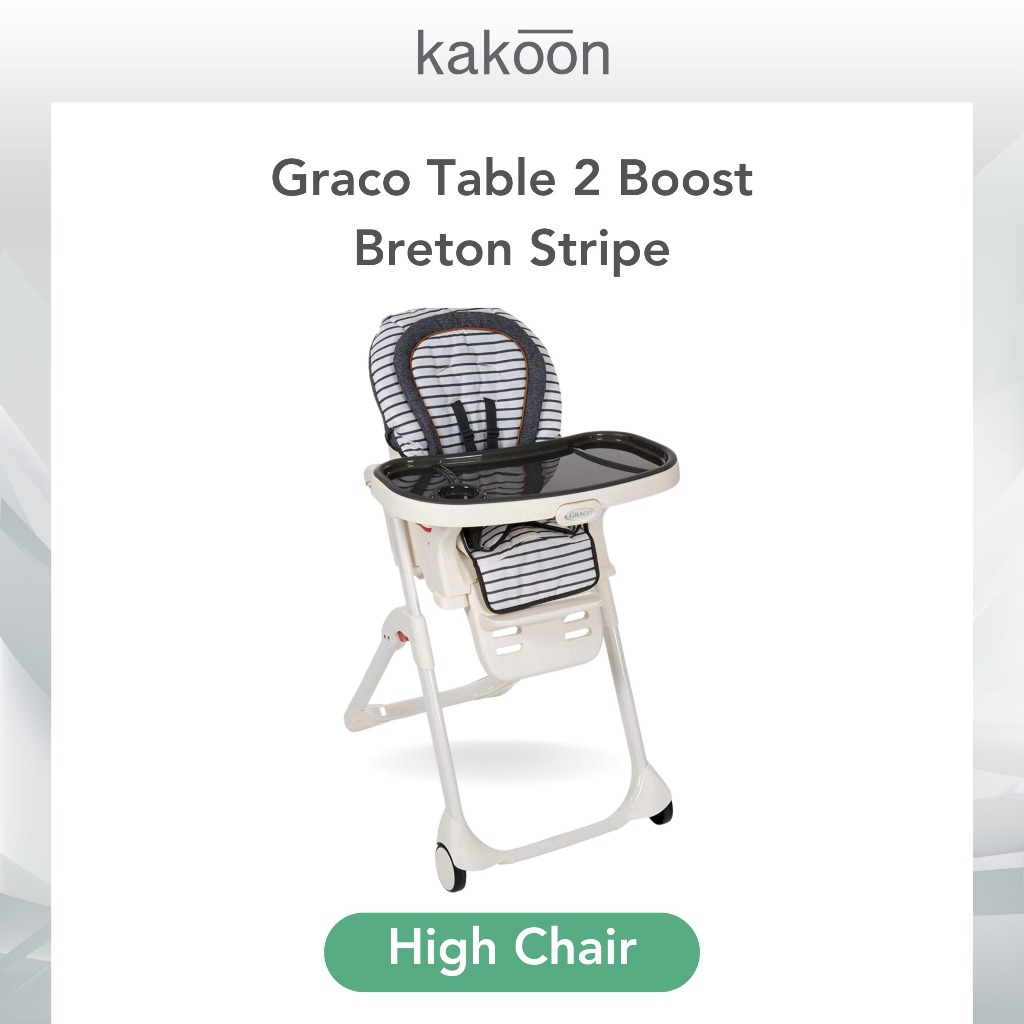 Graco Table 2-Boost High Chair Breton Stripe