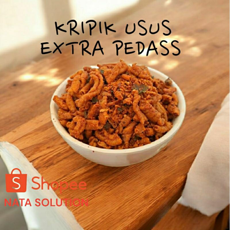 

Kripik Usus Ayam Gokil Extra Pedas Daun jeruk 1 kg