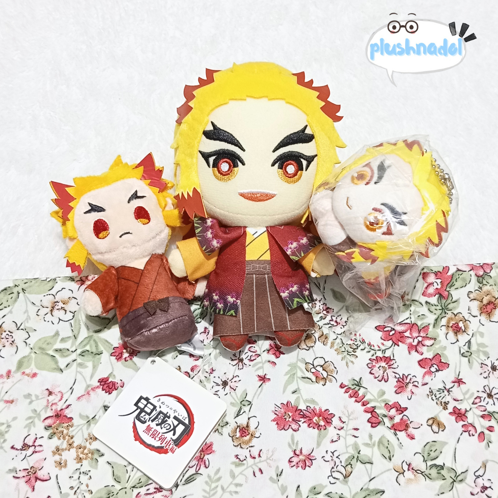 Demon Slayer Kimetsu no Yaiba Potetto Mascot, Tomonui & Hugchara  - Kyojuro Rengoku