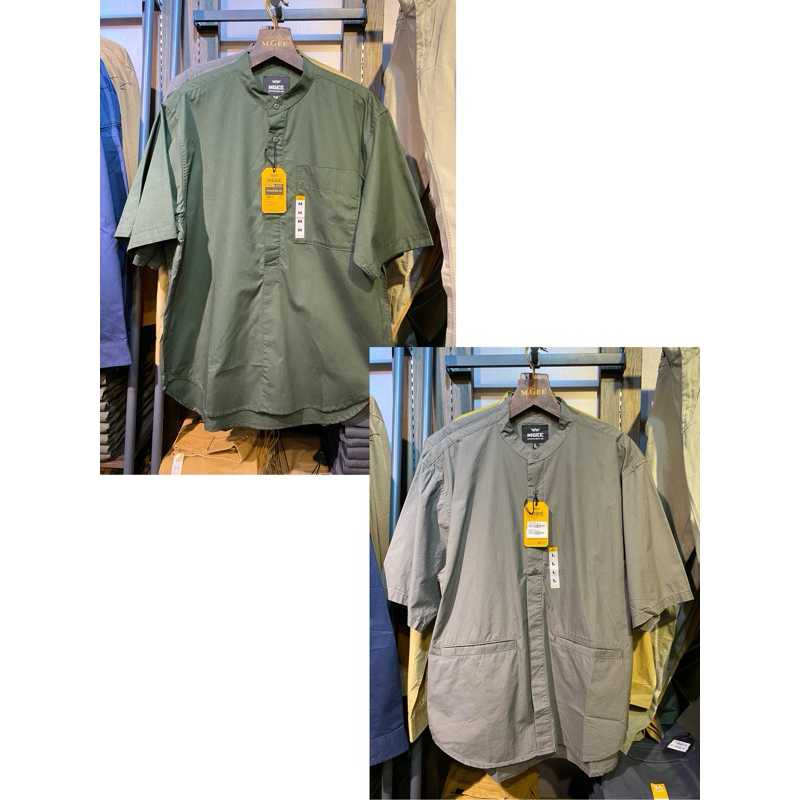 MGEE KEMEJA KOKO LENGAN PENDEK PRIA BAHAN KATUN MGEE ORIGINAL 100%