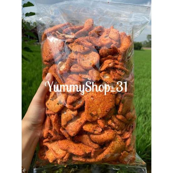 

Basreng bulat keripik koin pedas daun jeruk isi 1kg