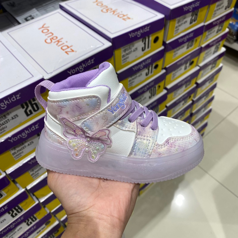 Yongkidz Original PerryPeach Sneaker Anak LED (26-30) Terbaru
