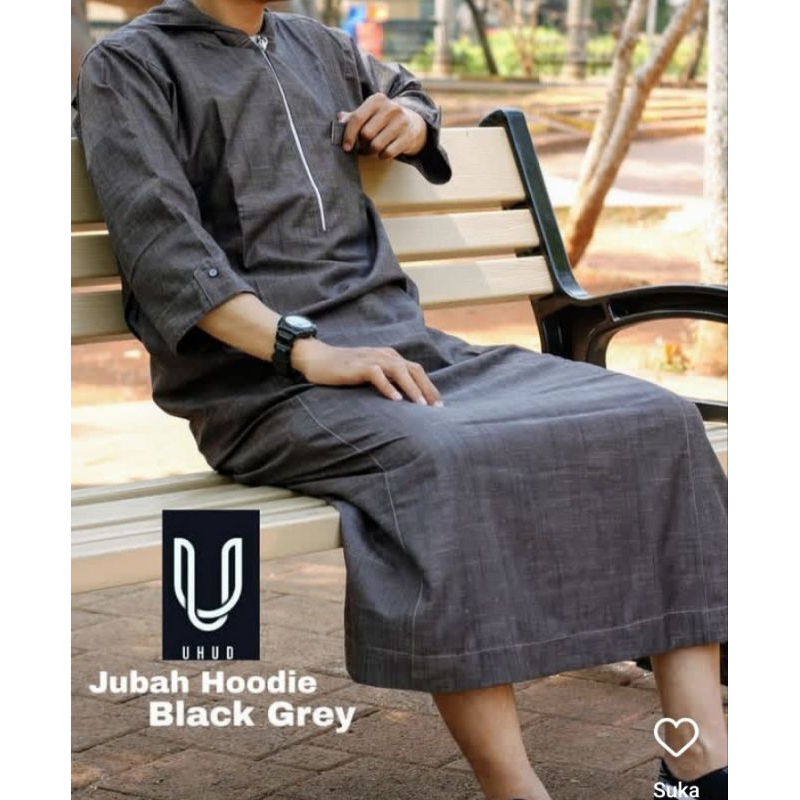 Baju Koko gamis UHUD lengan pendek Hijau cokelat biru