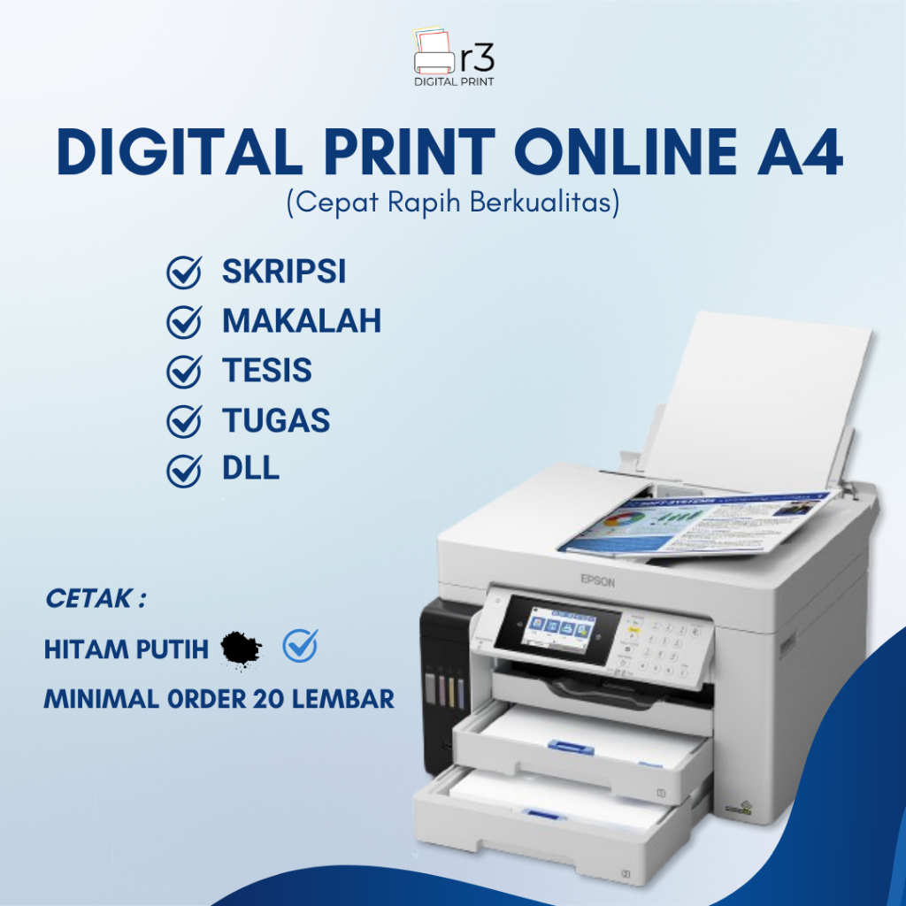 

PRINT HITAM PUTIH DOKUMEN A4