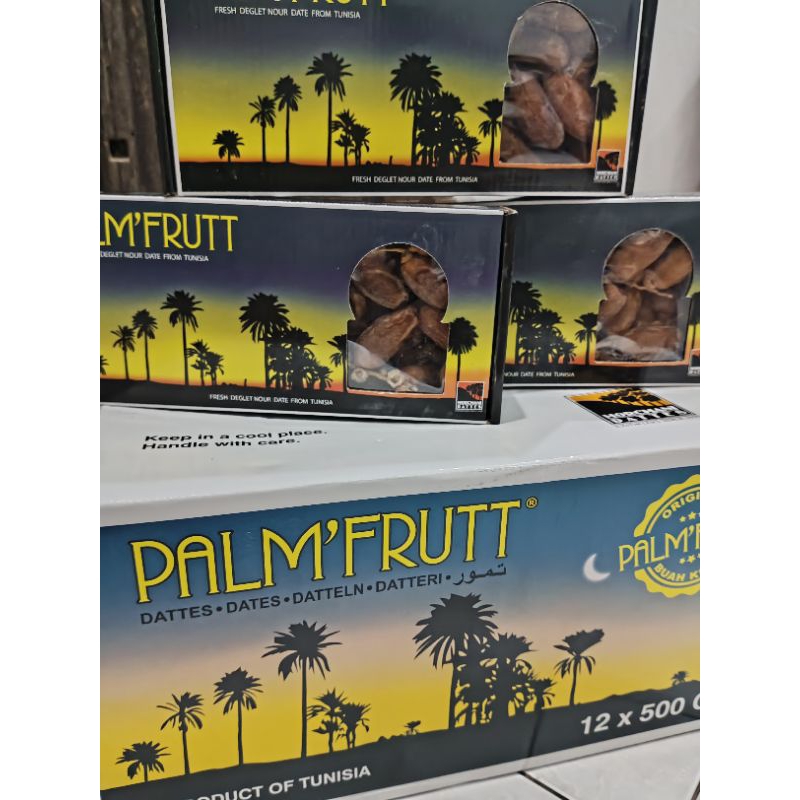 

Kurma Palm Fruit 500gr 1dus(500grX12pack) | Palm Frutt Tunisia Tangkai Original