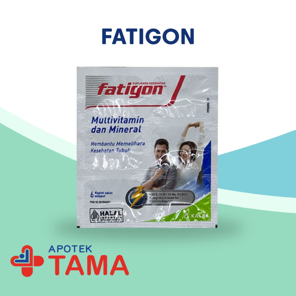 Fatigon Putih Strip Isi 6 Kaplet