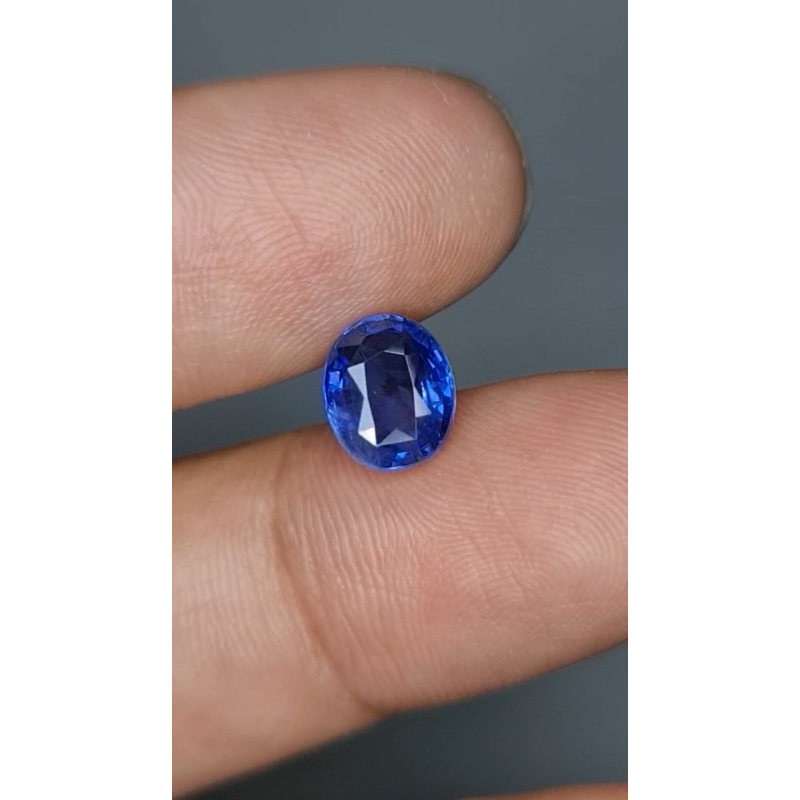 natural blue sapphire srilanka 2.17 ct no heated memo gri