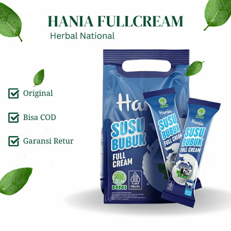 

hania susu bubuk sapi full cream -HNI BPOM