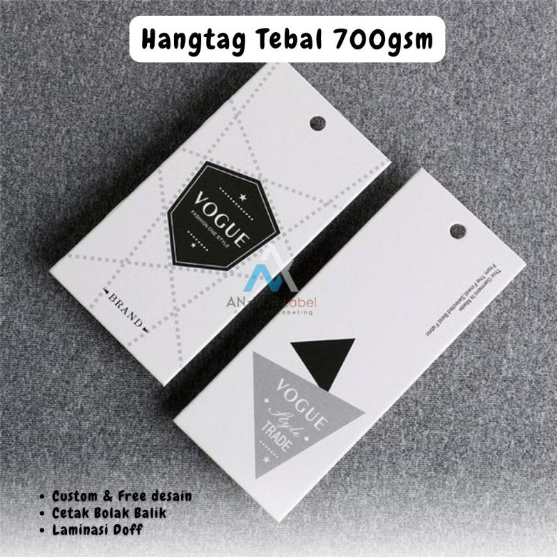 

(Free design) Hang tag baju label hangtag custom hangtag tebal 700gsm