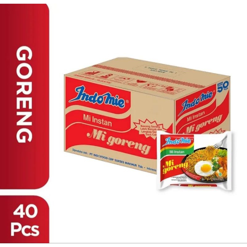 

Indomie Goreng 1Dus [ 40 Pcs / 1 Karton ]