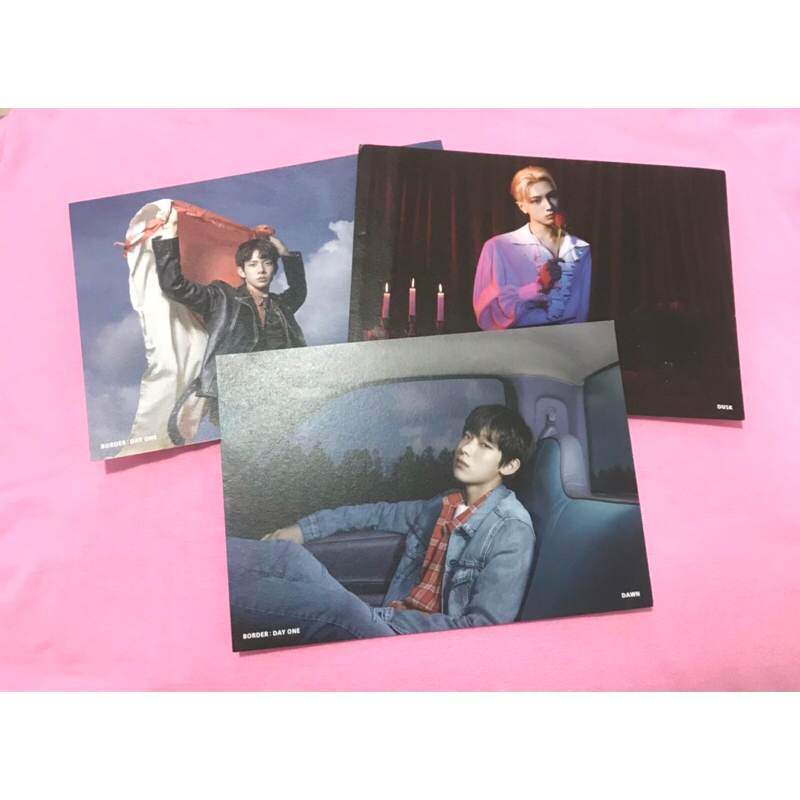 OFFICIAL POSTCARD ENHYPEN BORDER DAY ONE DUSK DAWN HEESEUNG JAY SUNOO