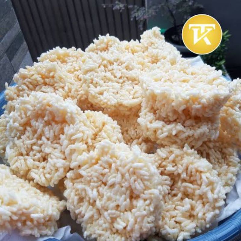 

Kerupuk Renginang beras ketan masih mentah rasa terasi & Original Gurih