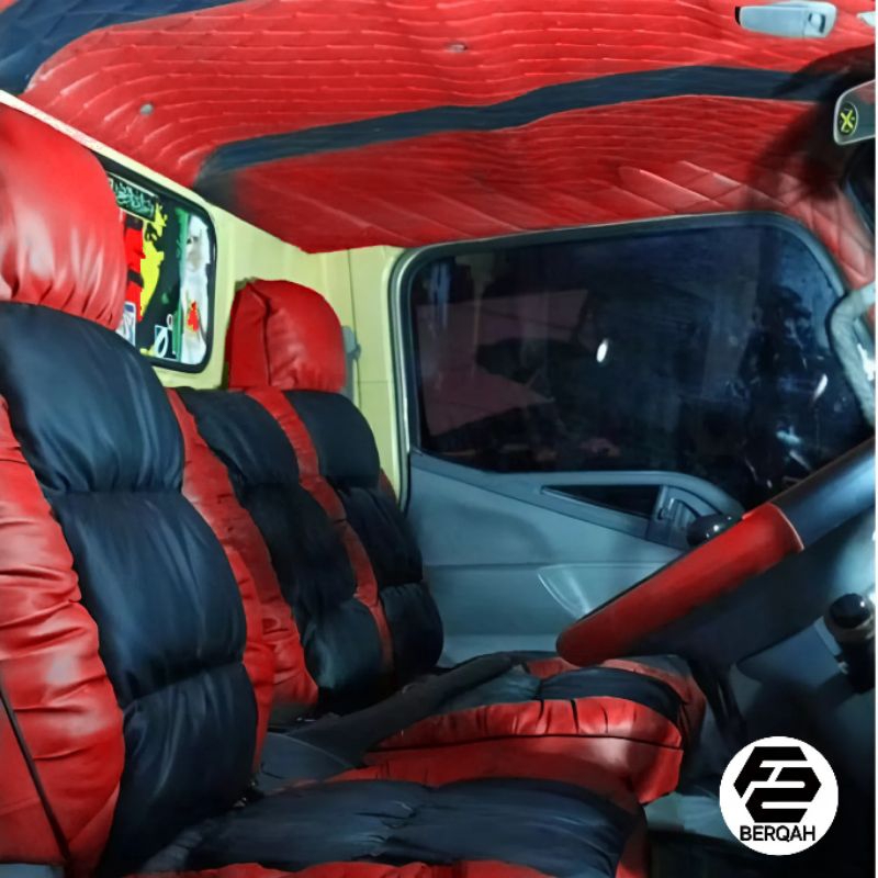 Sarung Jok Mobil Cover Jok Mobil Bungkus jok Mobil Truk Canter,Elf,Ragasa,Dyna,Dutro + plafon,Lapisa