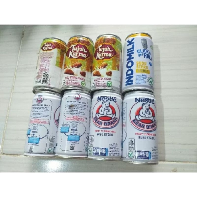 

kaleng bekas sususu beruang/6pcs