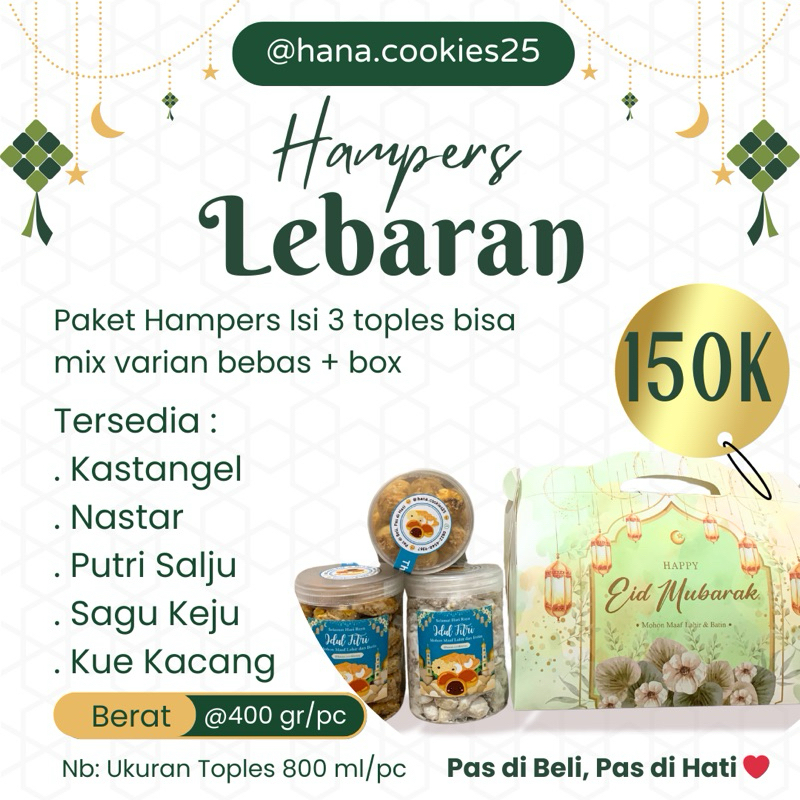 

Hampers Kue Lebaran Mix 3 varian