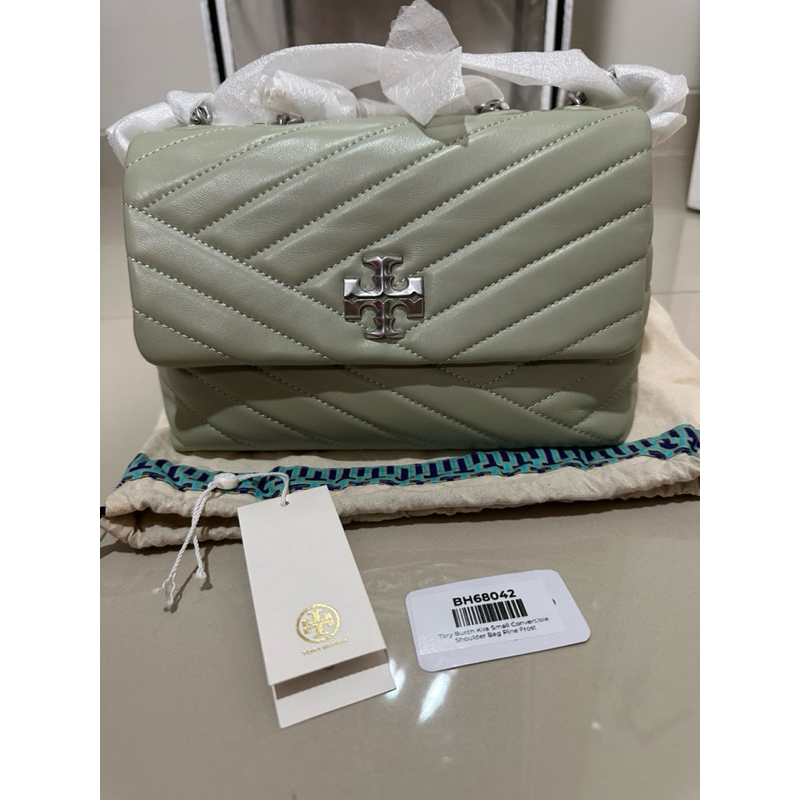 [PRELOVED] Tory burch kira chevron small pine frost