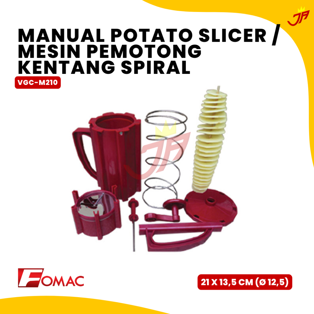 FOMAC Manual Potato Slicer VGC-M210 / Mesin Pemotong Kentang Spiral FOMAC