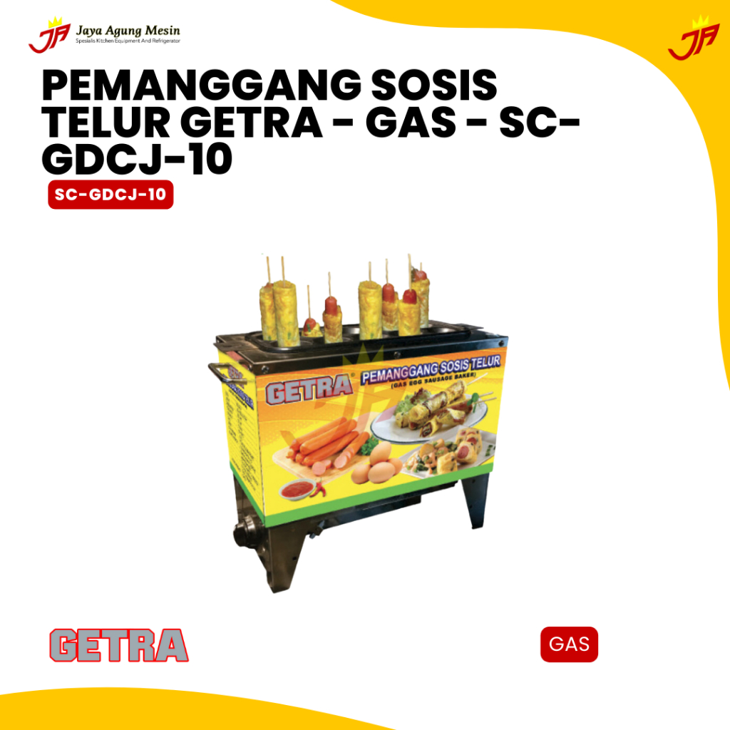 GETRA - Pemanggang Sosis Telur- Gas - SC-GDCJ-10