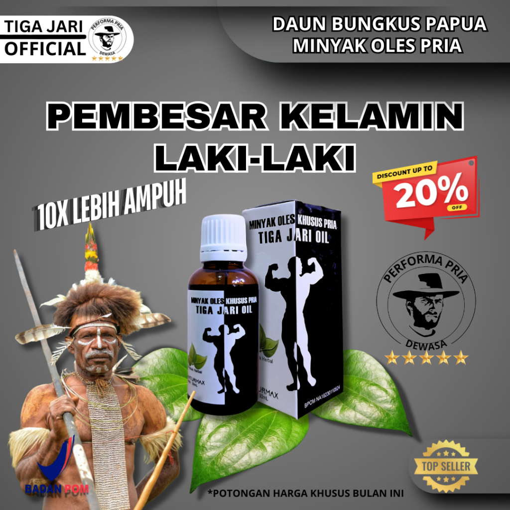Minyak Daun Bungkus 3 Jari Original Asli Papua 100% (BPOM)