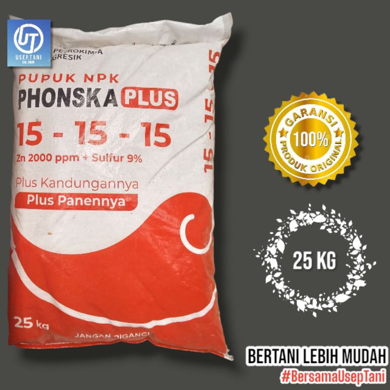 PHONSKA PLUS 15-15-15 25KG ORIGINAL PUPUK NPK