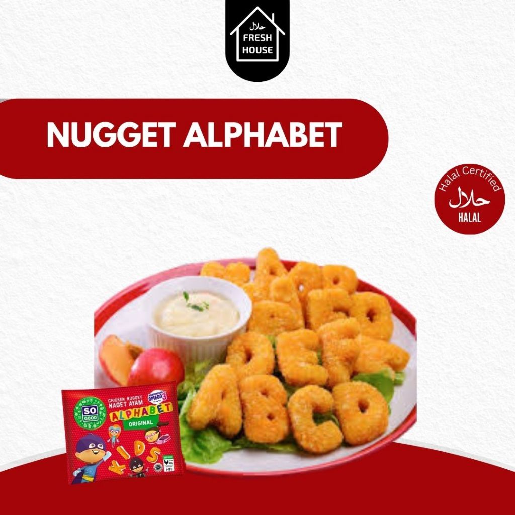 

SO GOOD CHICKEN NUGGET ORIGINAL ALPHABETH KIDS 400GR