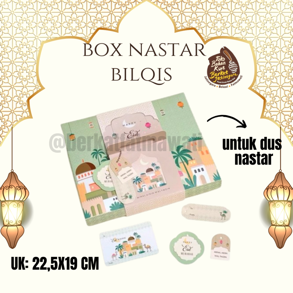 

BOX NASTAR LEBARAN BILQIS HOLE / DUS LEBARAN NASTAR / PACKAGING KUE NASTAR LUCU