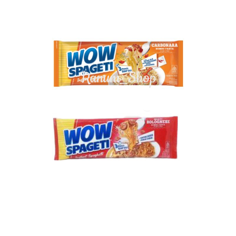 

Wow Spaghetti Instant Carbonara Bolognese