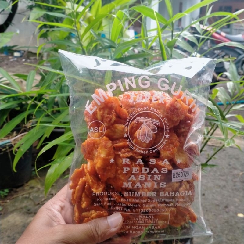 

Emping Pedas Manis Kemasan 250 Gr Oleh Oleh Khas Kuningan Jawa Barat