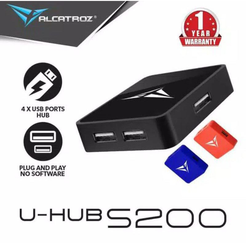 USB HUB 3.0 2.0 Alcatroz 4 Port 4 Lubang High Speed Performance Multifungsi 4 Ports 4 Lobang For Unt